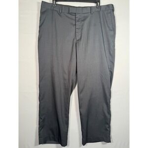 Perry Ellis Portfolio Dark‎ Gray Dress Pants Men's 42x30" Rise 13" EUC
